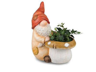 Figur, Zwerg mit Pflanztopf 29 x 35cm