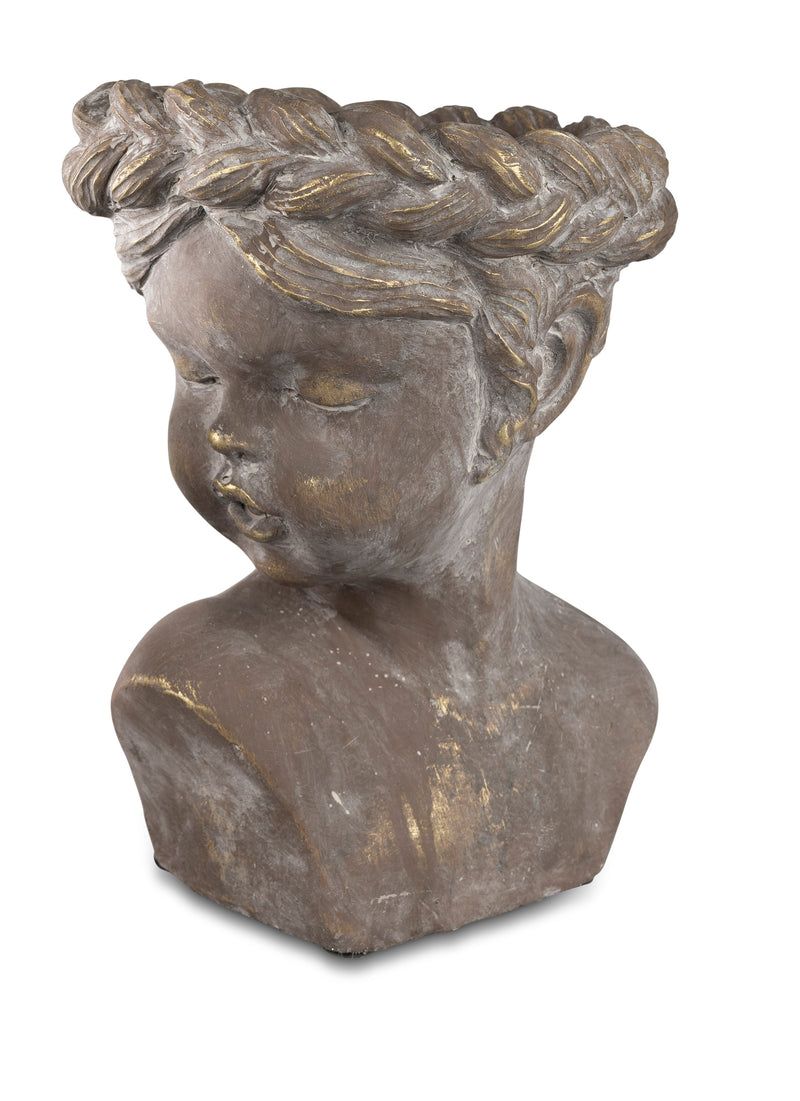 Pflanzgefäß - Büste  Engel 22 x 32cm