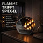 LED Dekolicht LED Dekolicht Spiegelfeuer Magic-Grey 11 cm mit 6/18h-Timer