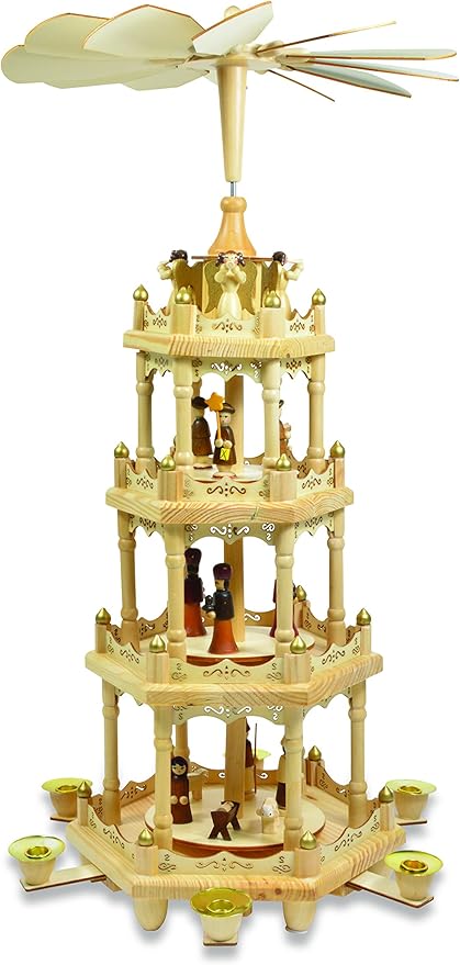 Weihnachts-Holz-Pyramide H: 56cm