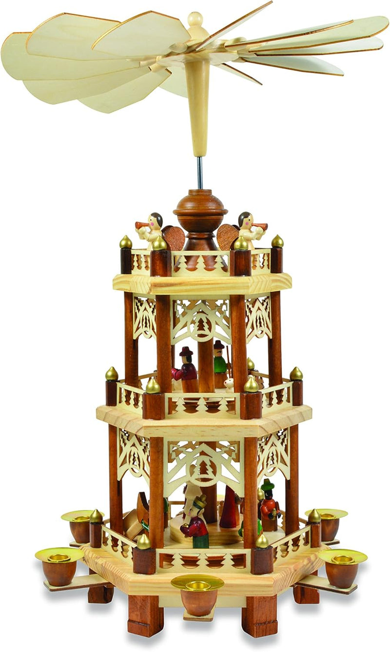 Weihnachts-Holz-Pyramide H: 45cm