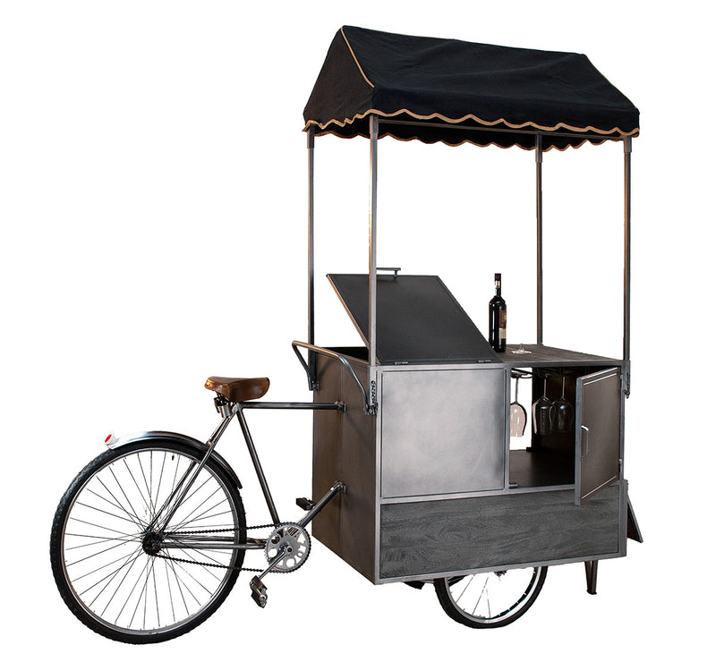 Weinregal, Büdchen, Fahrradmotiv