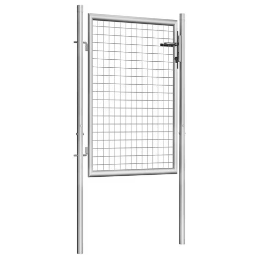 Gartentor, Tor mit 2 Pfosten, Zauntor Garten , Eingangstor Metalltor H: 1200 x 1000mm