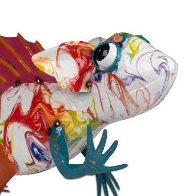 Dekofigur Leguan Echse "STREET ART" 77cm