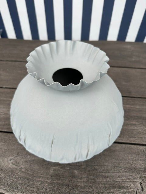 GILDE Metall Vase "Crumply"