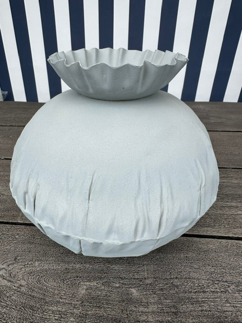 GILDE Metall Vase "Crumply"