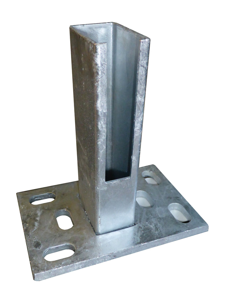 Hadra Montagefuß für Zaunpfosten 60 x 40 mm