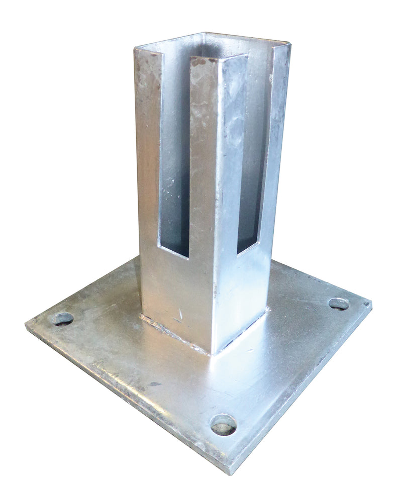 Hadra Montagefuß für Zaunpfosten 60 x 60 mm
