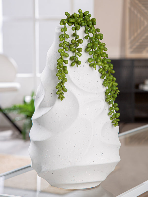 Gilde Keramik Vase "Ondulas"  H: 30cm