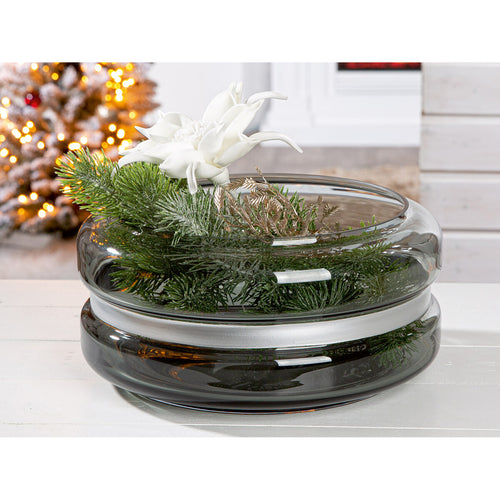 Gilde Glasschale, Vase "Opti"  Ø 32,5cm