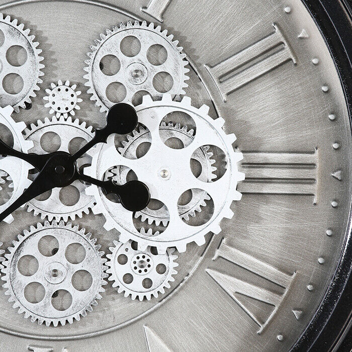 Wanduhr "Factona" mit beweglichen Zahnräder Ø 53cm