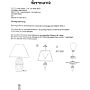 Formano Tischlampe Höhe  57 cm – Keramikfuß matt-schwarz