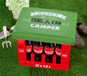 Sitzpolster mit Spruch "Happy Camper"