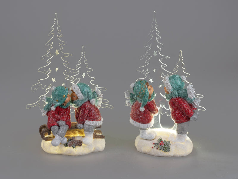 Kinderpaar 32 cm Mit Licht + Timer