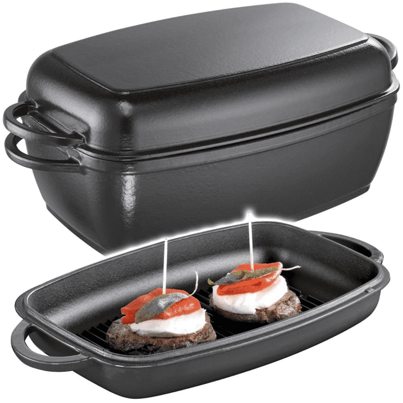 Schulte Ufer Rustika Gusseisen-Bräter schwarz