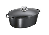 Schulte Ufer Rustika Gusseisen-Bräter oval schwarz