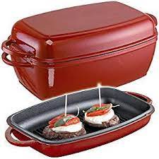 Schulte Ufer Multi-Bräter eckig Gusseisen Rot